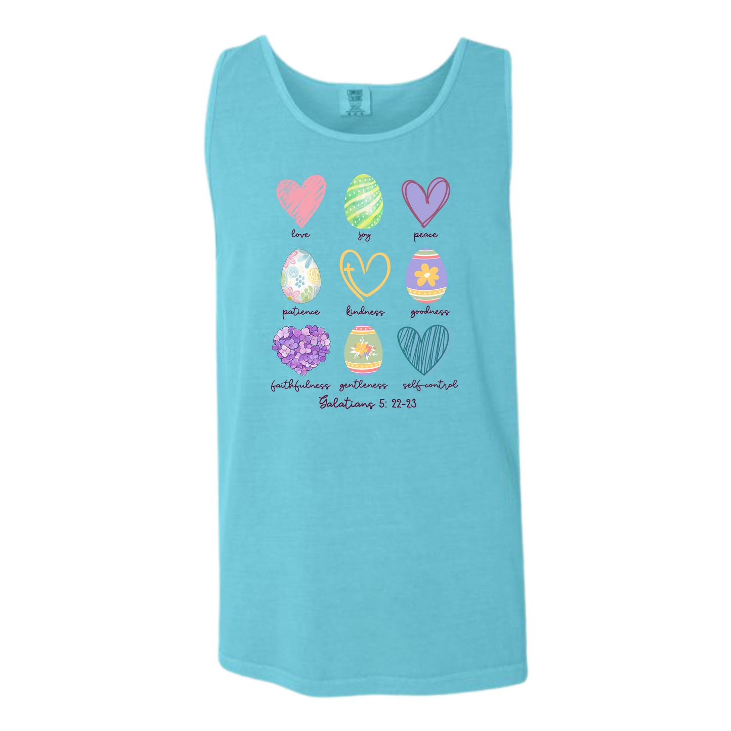 Galatians 5 - Easter - Comfort Colors - Unisex Tank - Neutral Colors & Blues