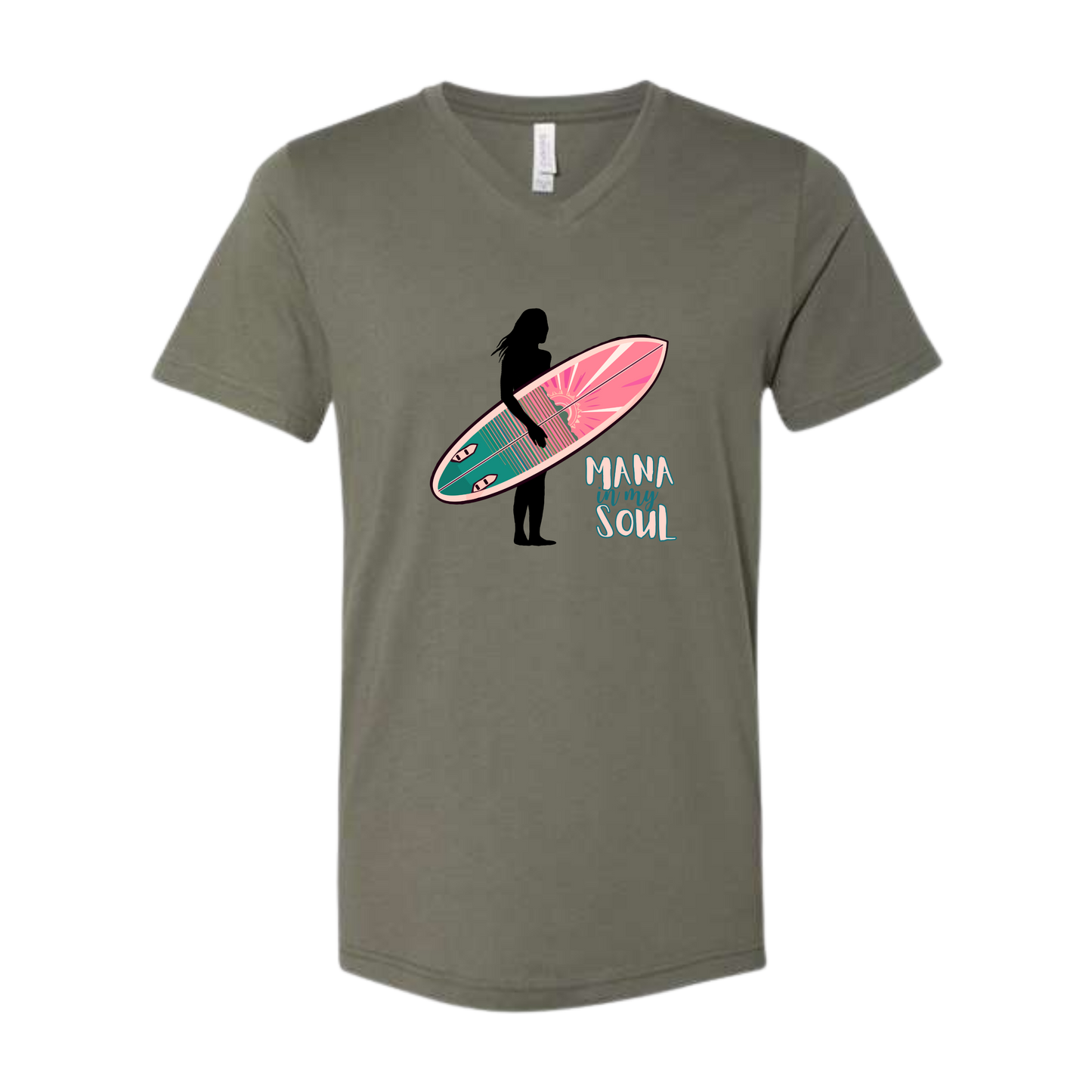 Mana in My Soul - Bella+Canvas - Unisex V-Neck - Assorted Colors