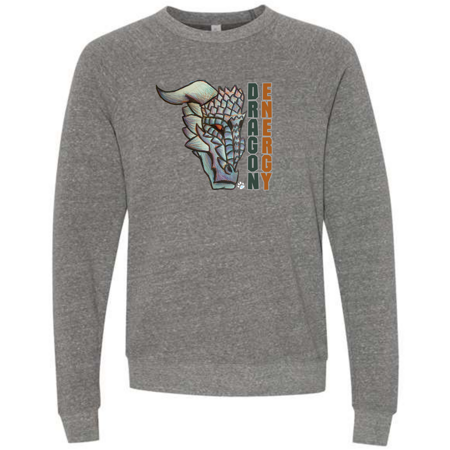 Dragon Energy - Sponge Fleece Raglan Sweatshirt - Assorted Colors