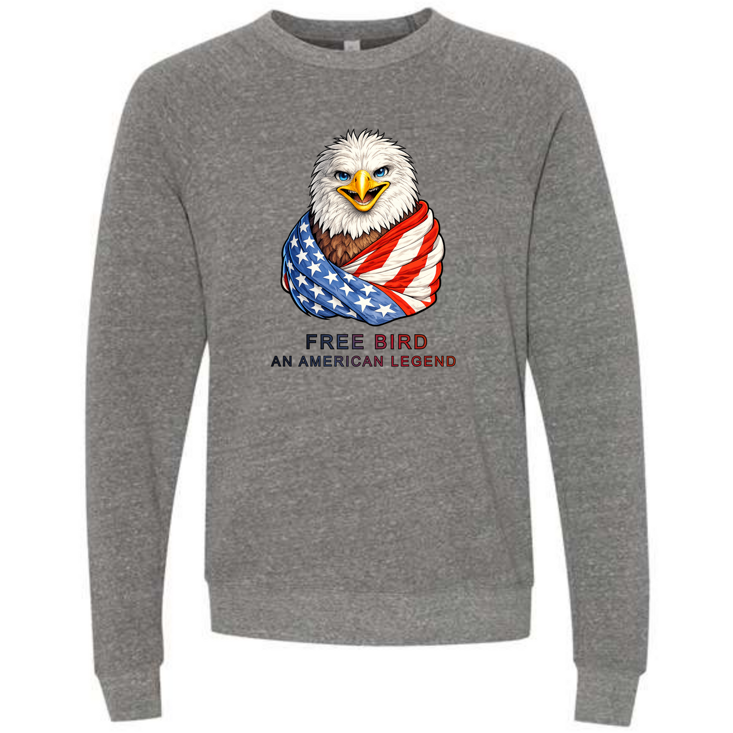 Free Bird An American Legend - Sponge Fleece Raglan Sweatshirt - Assorted Colors