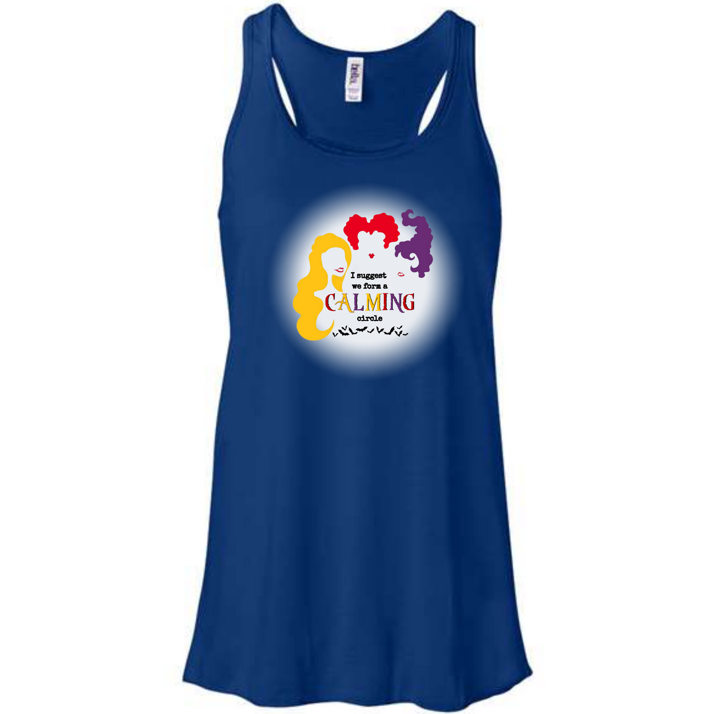 Calming Circle - Women's Flowy Racerback Tank - Assorted Colors