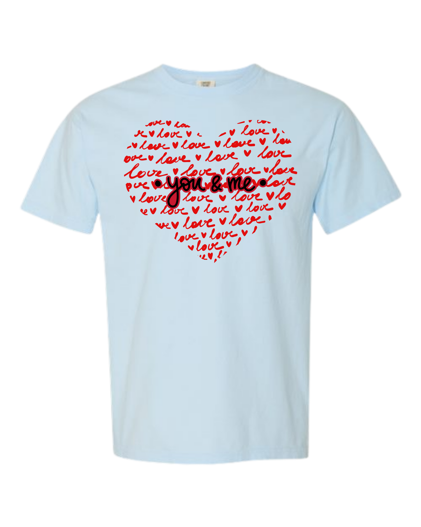 You & Me - Comfort Colors - Heavyweight Unisex Tee - Blues