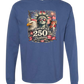 America's 250th Birthday - Comfort Colors - Heavyweight Long Sleeve Tee - Blues & Greens