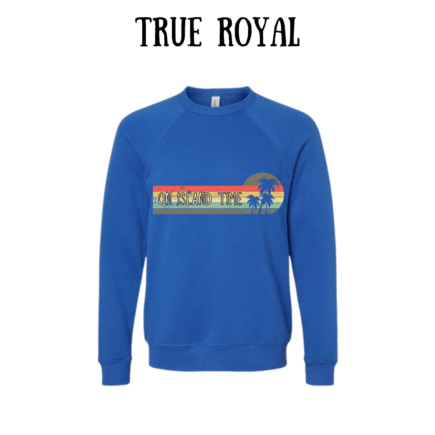 VP - On Island Time - Sponge Fleece Raglan Sweatshirt - Blues, Purples