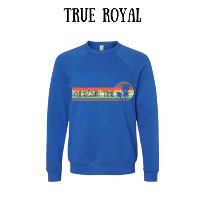 VP - On Island Time - Sponge Fleece Raglan Sweatshirt - Blues, Purples