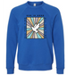 God Is Good - Sponge Fleece Raglan Sweatshirt - Blues, Purples
