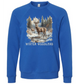 Winter Woodland - Sponge Fleece Raglan Sweatshirt - Blues, Purples