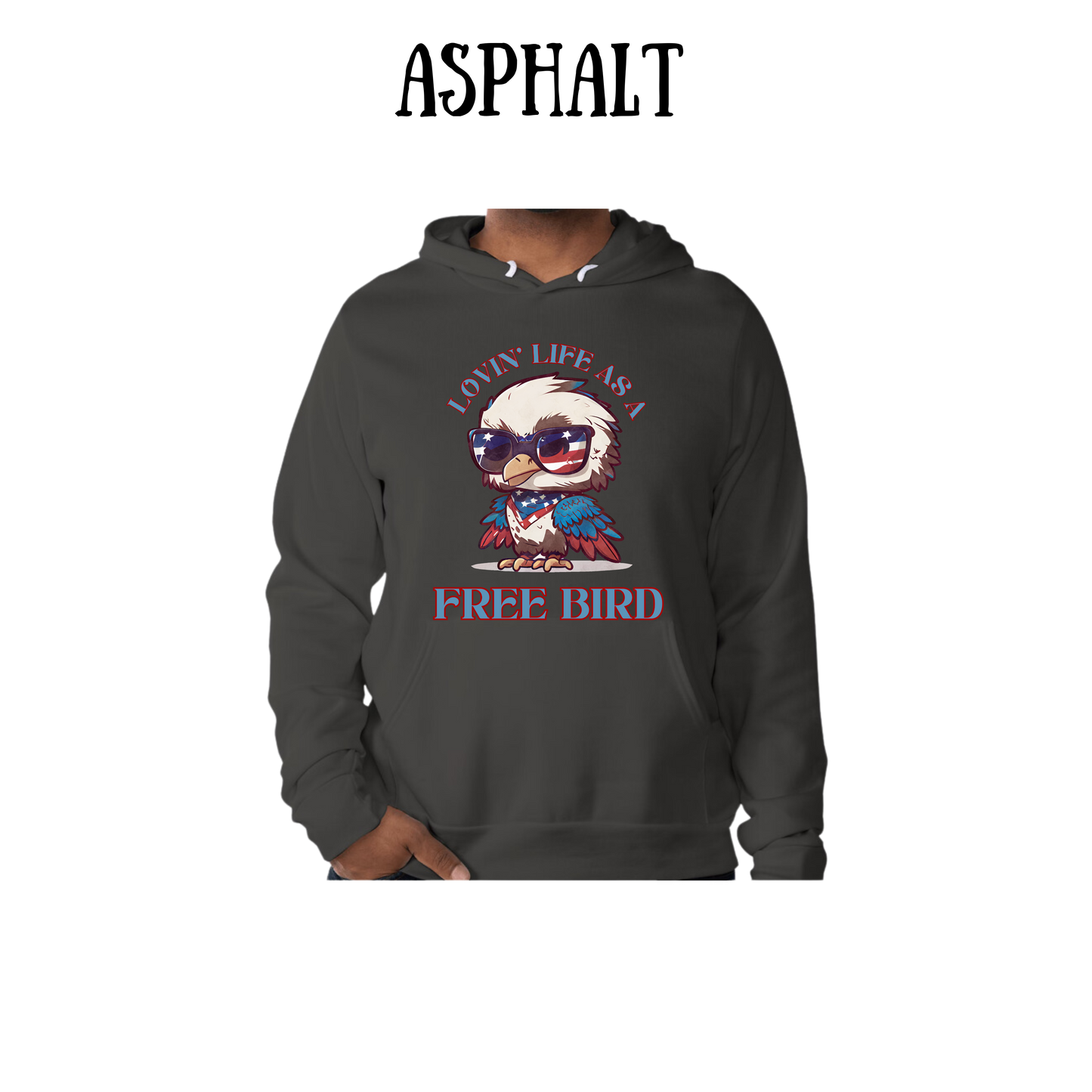 PP - Lovin' Life As A Free Bird - Sponge Fleece Hoodie - Greens, Neutrals