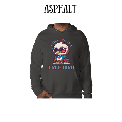 PP - Lovin' Life As A Free Bird - Sponge Fleece Hoodie - Greens, Neutrals