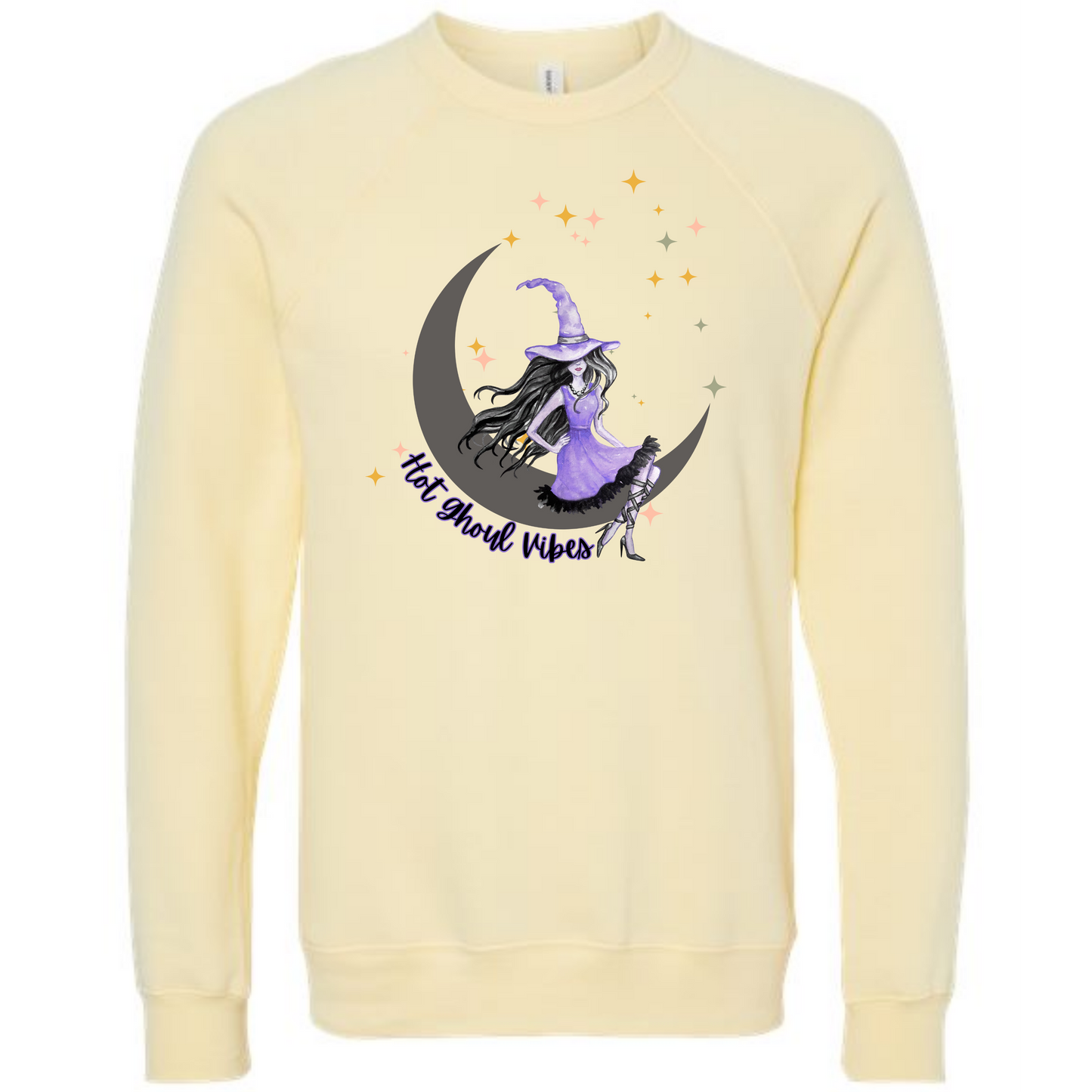 HP - Hot Ghoul Vibes - Sponge Fleece Raglan Sweatshirt - Assorted Colors