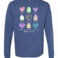 Galatians 5 - Easter - Comfort Colors - Heavyweight Long Sleeve Tee - Blues & Greens