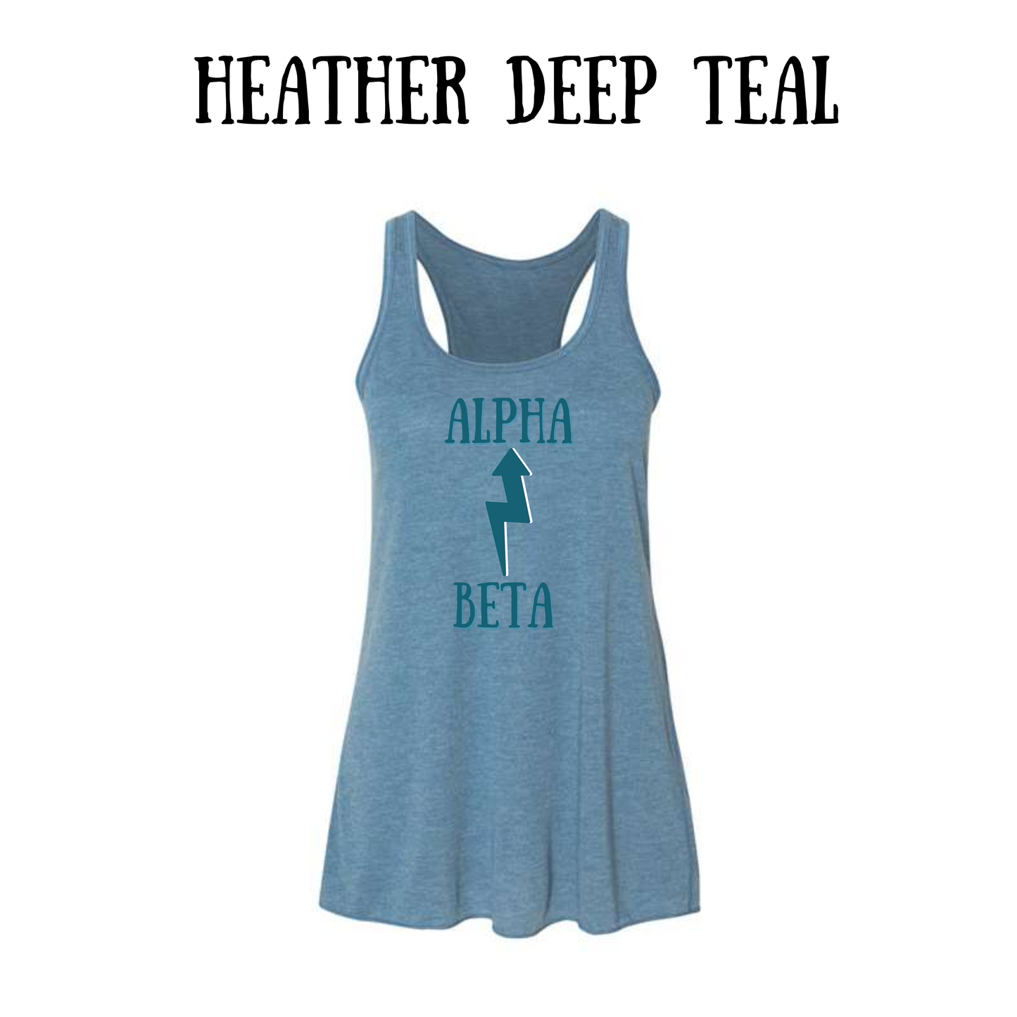 BP - Beta to Alpha - Women's Flowy Racerback Tank