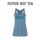 stronger than day two cramps - women's flowy racerback tank