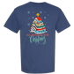 All Booked For Christmas - Comfort Colors - Heavyweight Unisex Tee - Blues