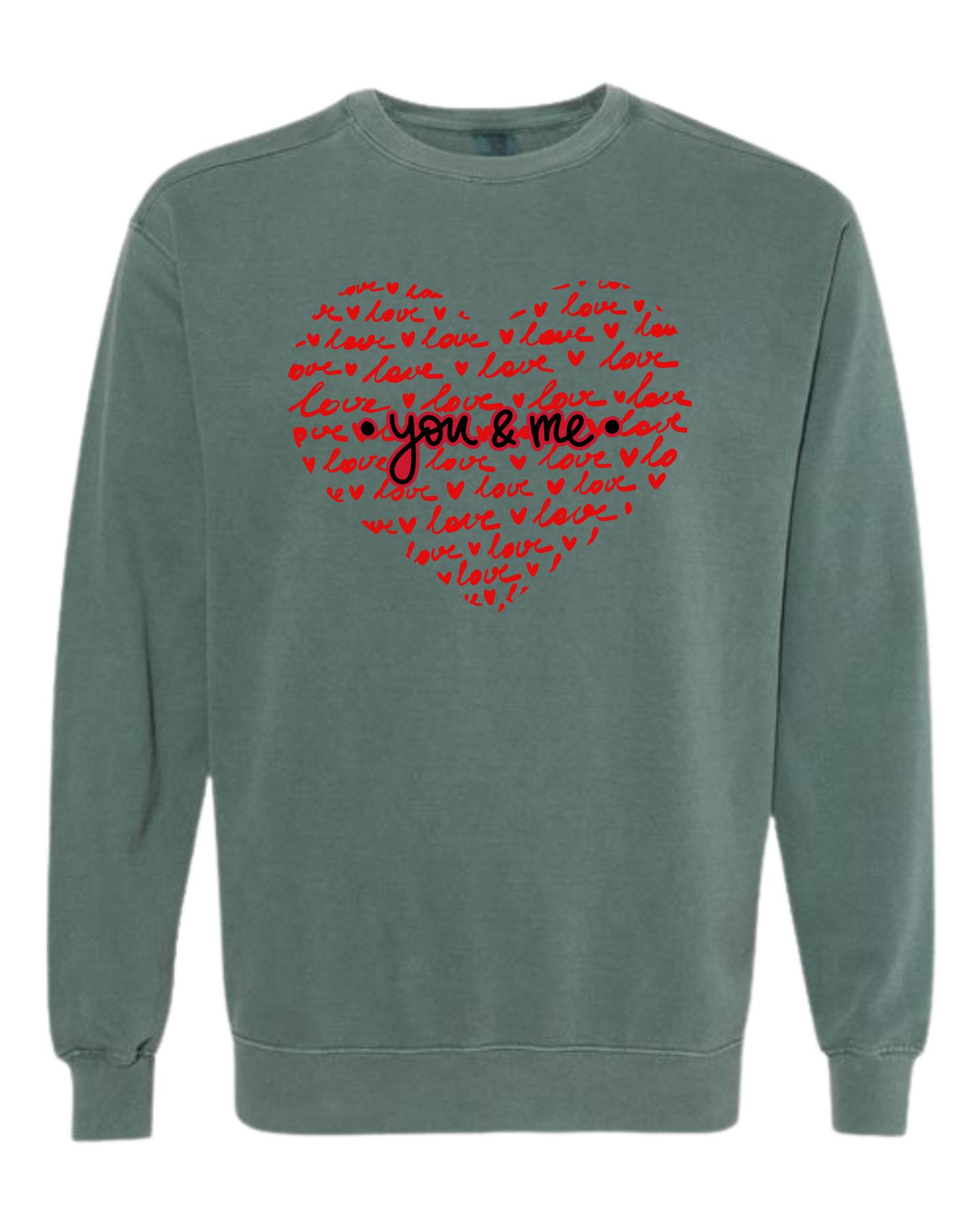 You & Me - Comfort Colors - Sweatshirt - Blues