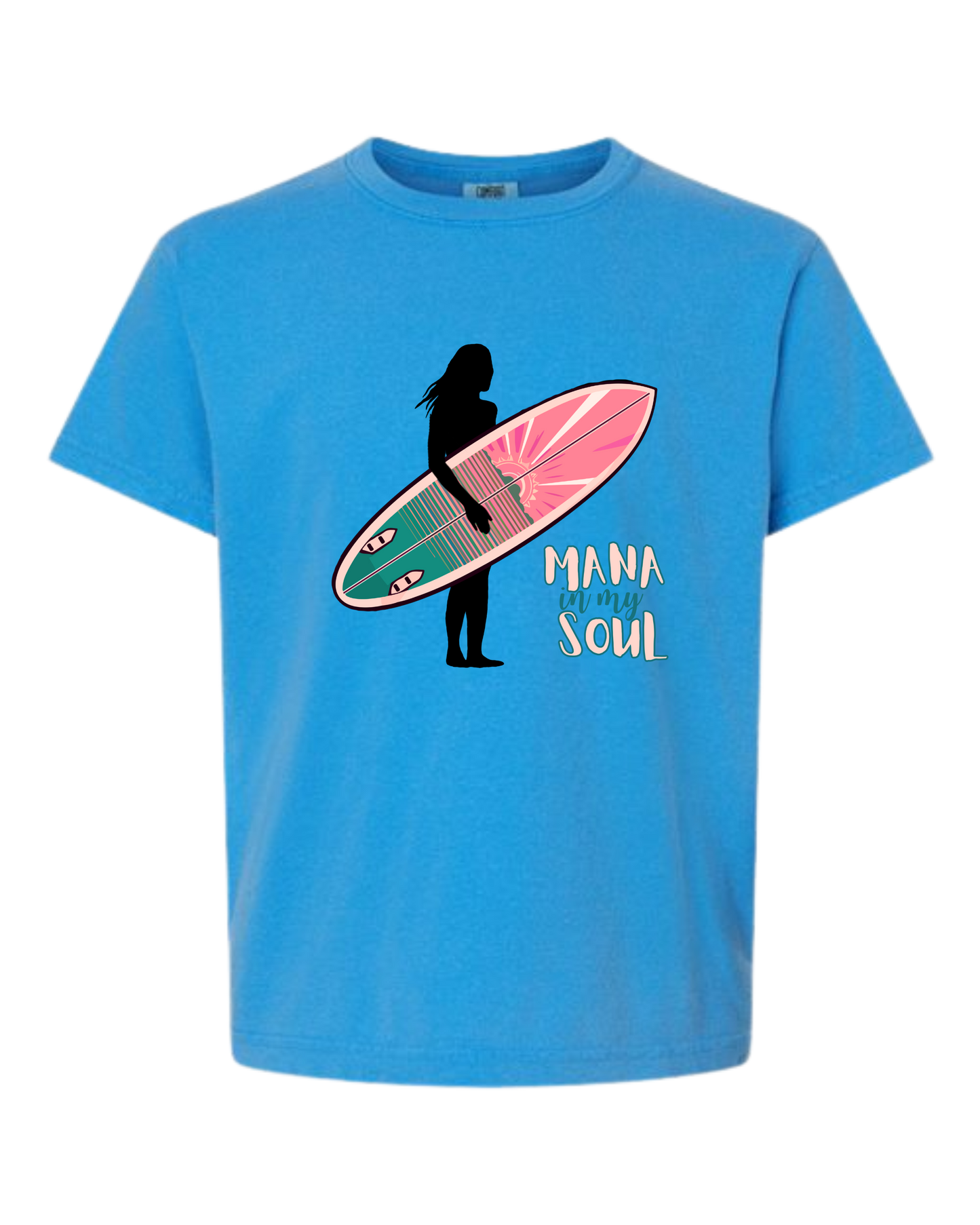 Mana in My Soul - Comfort Colors - Heavyweight Youth Tee - Neutral Colors & Blues