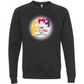 HP - Calming Circle - Sponge Fleece Raglan Sweatshirt - Greens, Neutrals