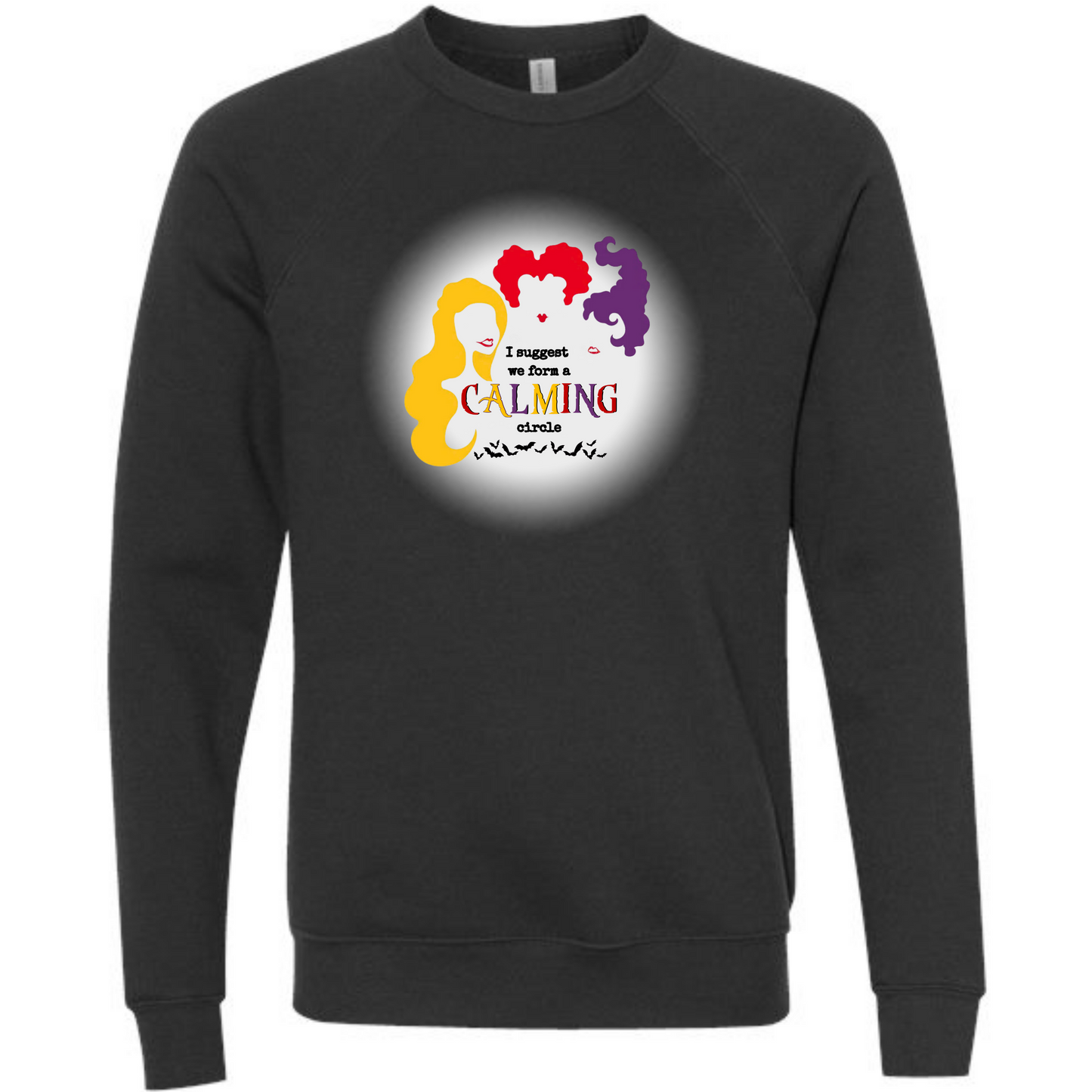 HP - Calming Circle - Sponge Fleece Raglan Sweatshirt - Greens, Neutrals