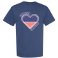 One Nation One Heart - Comfort Colors - Heavyweight Unisex Tee - Blues