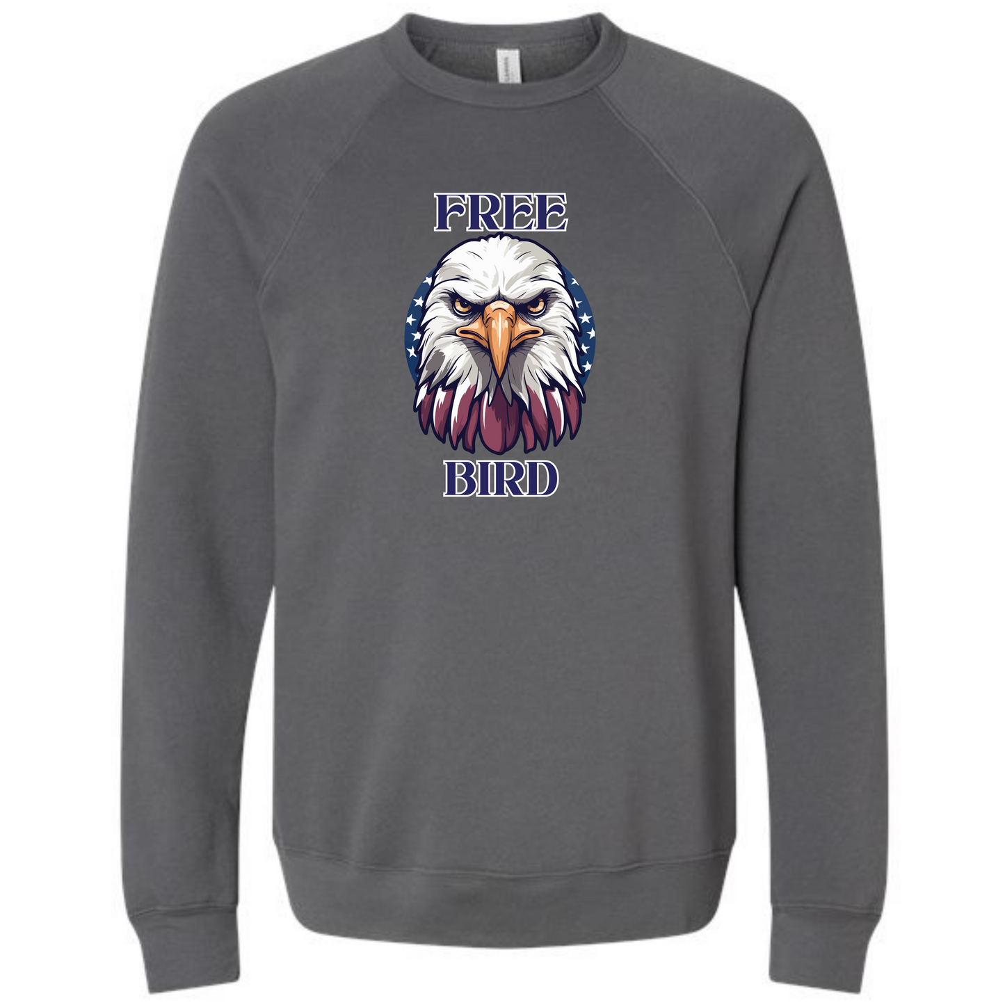 Free Bird - Sponge Fleece Raglan Sweatshirt - Assorted Colors