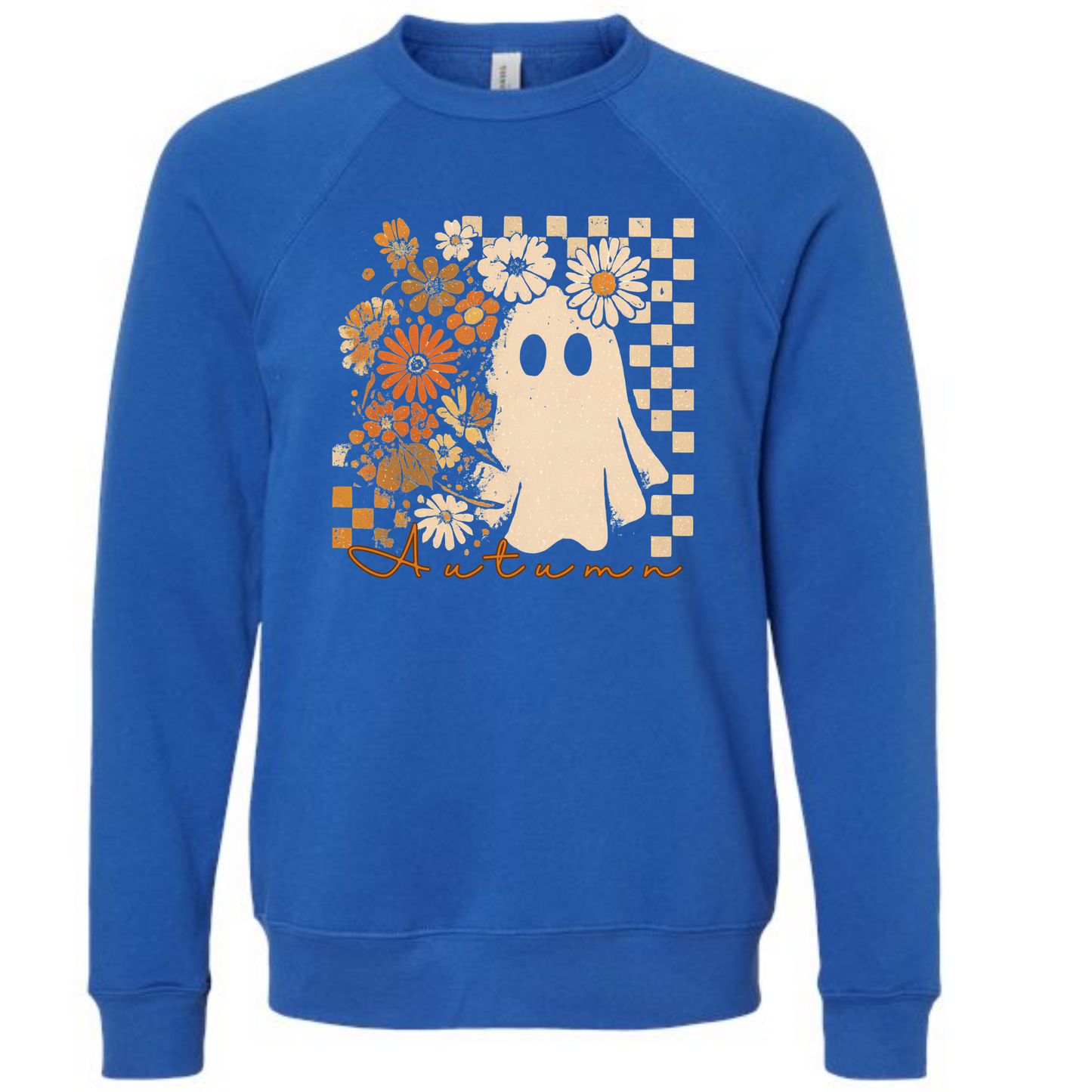Autumn Ghost - Sponge Fleece Raglan Sweatshirt - Blues, Purples