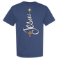 Jesus Tree - Comfort Colors - Heavyweight Unisex Tee - Blues