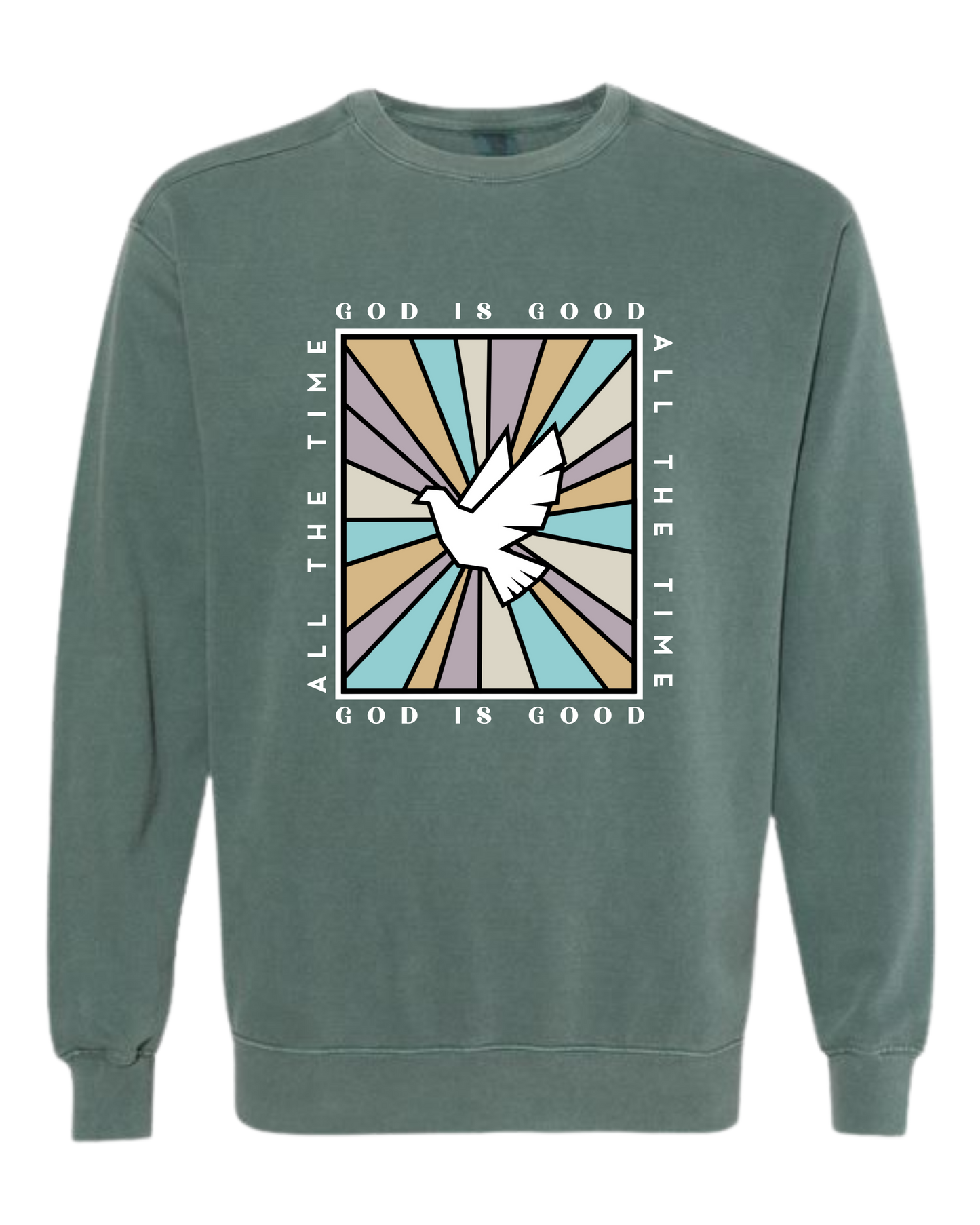 God Is Good - Comfort Colors - Sweatshirt - Blues
