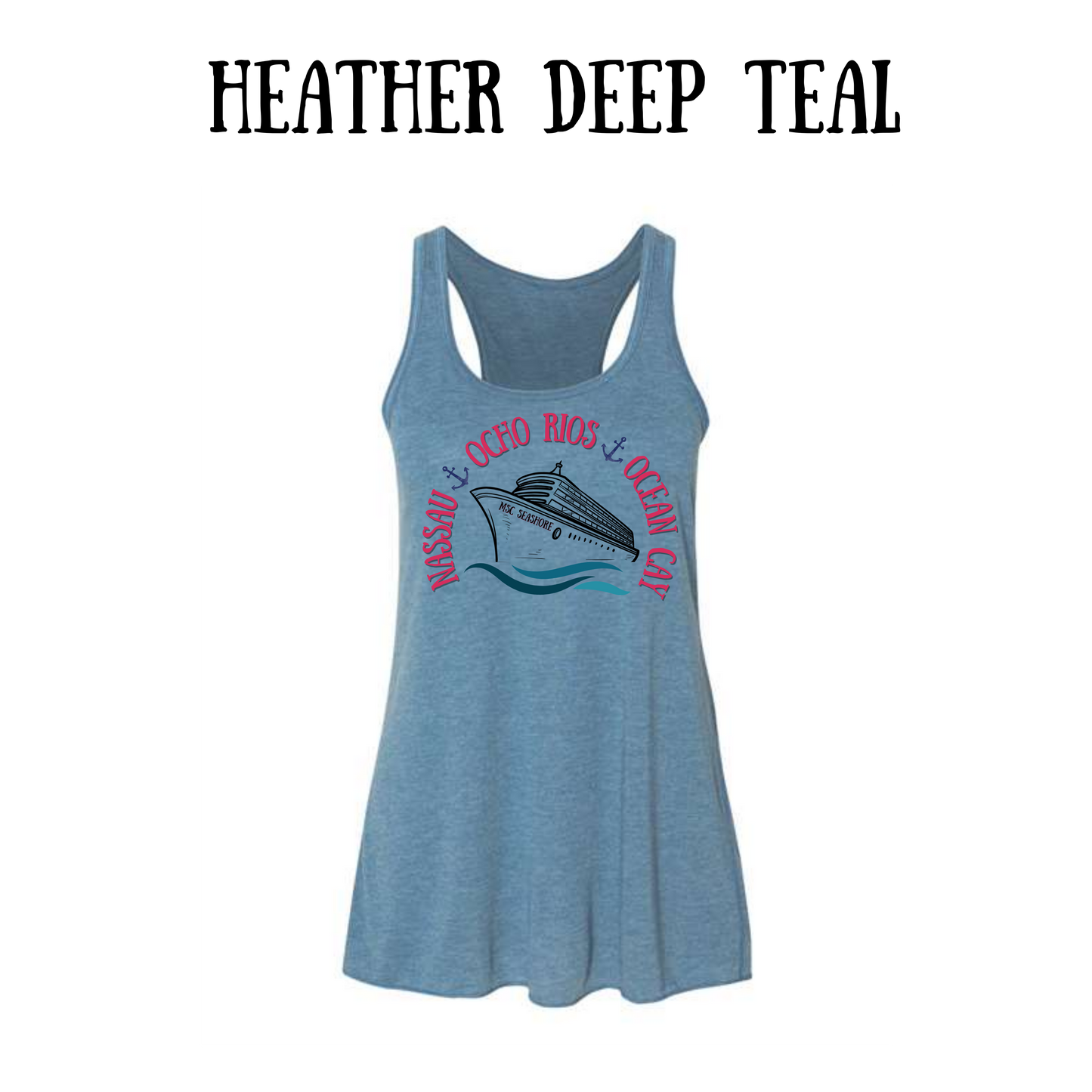 VP - MSC Seashore - Women's Flowy Racerback Tank