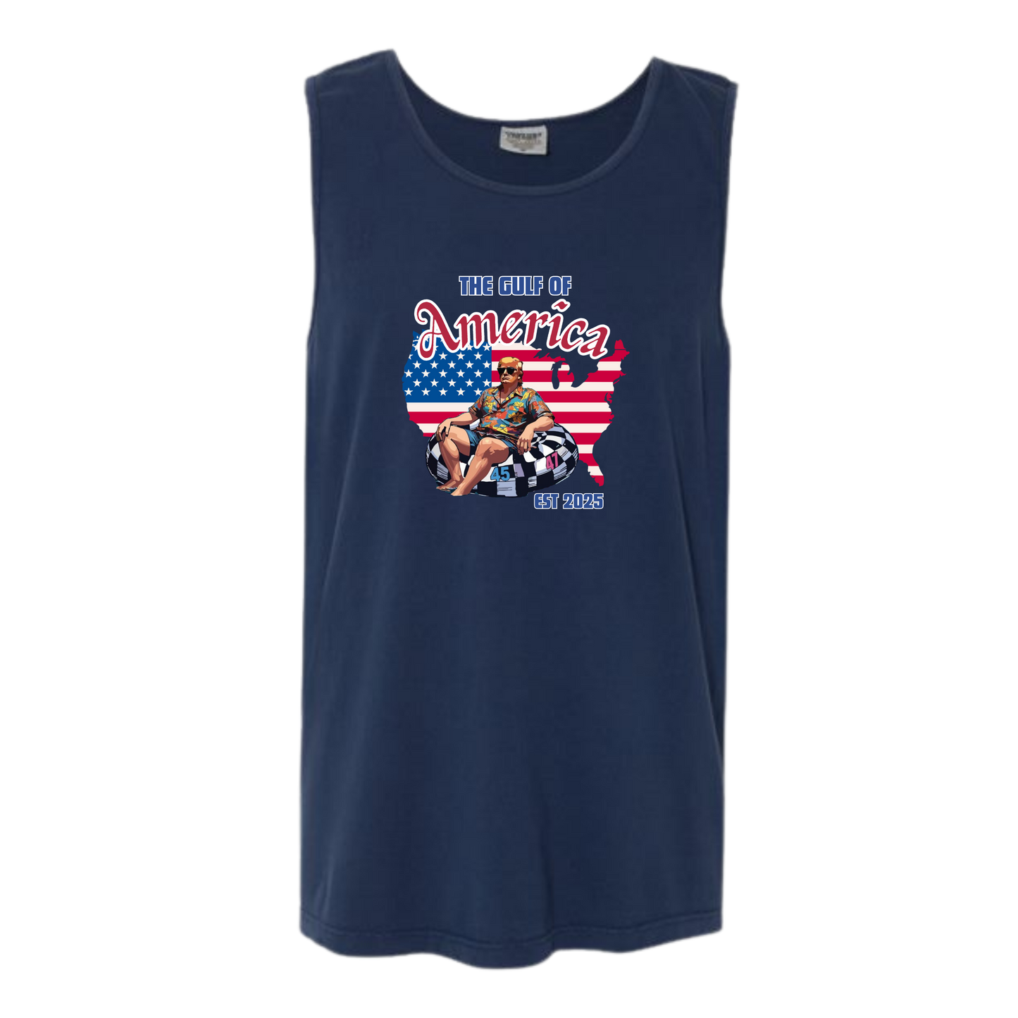 The Gulf of America - Comfort Colors - Unisex Tank - Neutral Colors & Blues