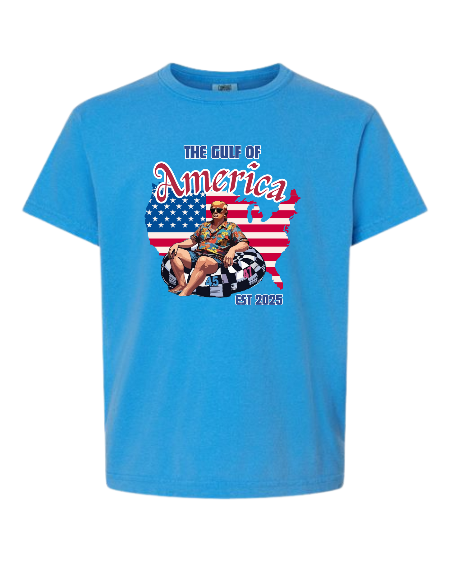 The Gulf of America - Comfort Colors - Heavyweight Youth Tee - Neutral Colors & Blues