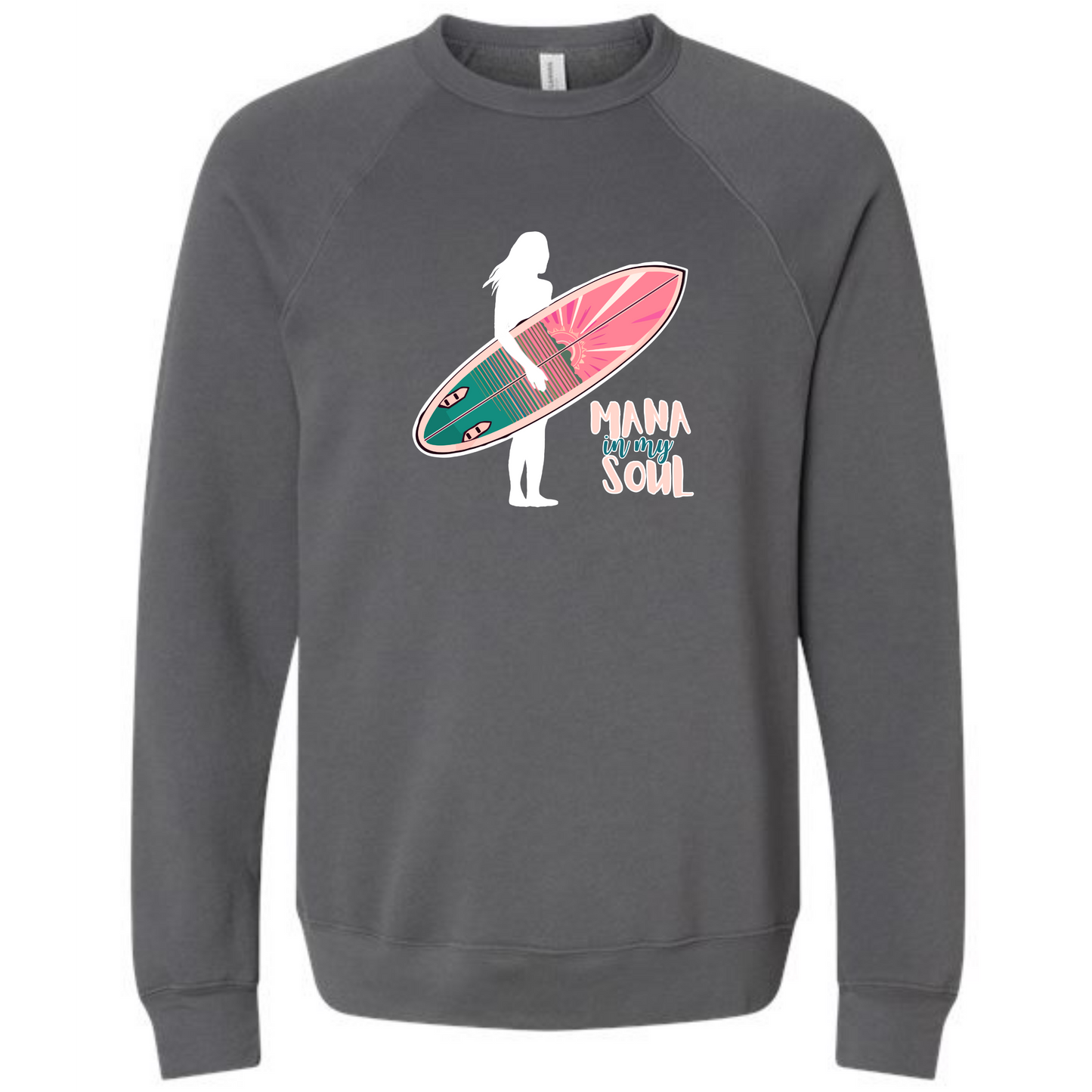 Mana in My Soul - Sponge Fleece Raglan Sweatshirt - Assorted Colors
