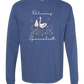 Delivery Specialist - Comfort Colors - Heavyweight Long Sleeve Tee - Blues & Greens