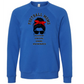 SP - Football Moms Fueled By - Sponge Fleece Raglan Sweatshirt - Blues, Purples
