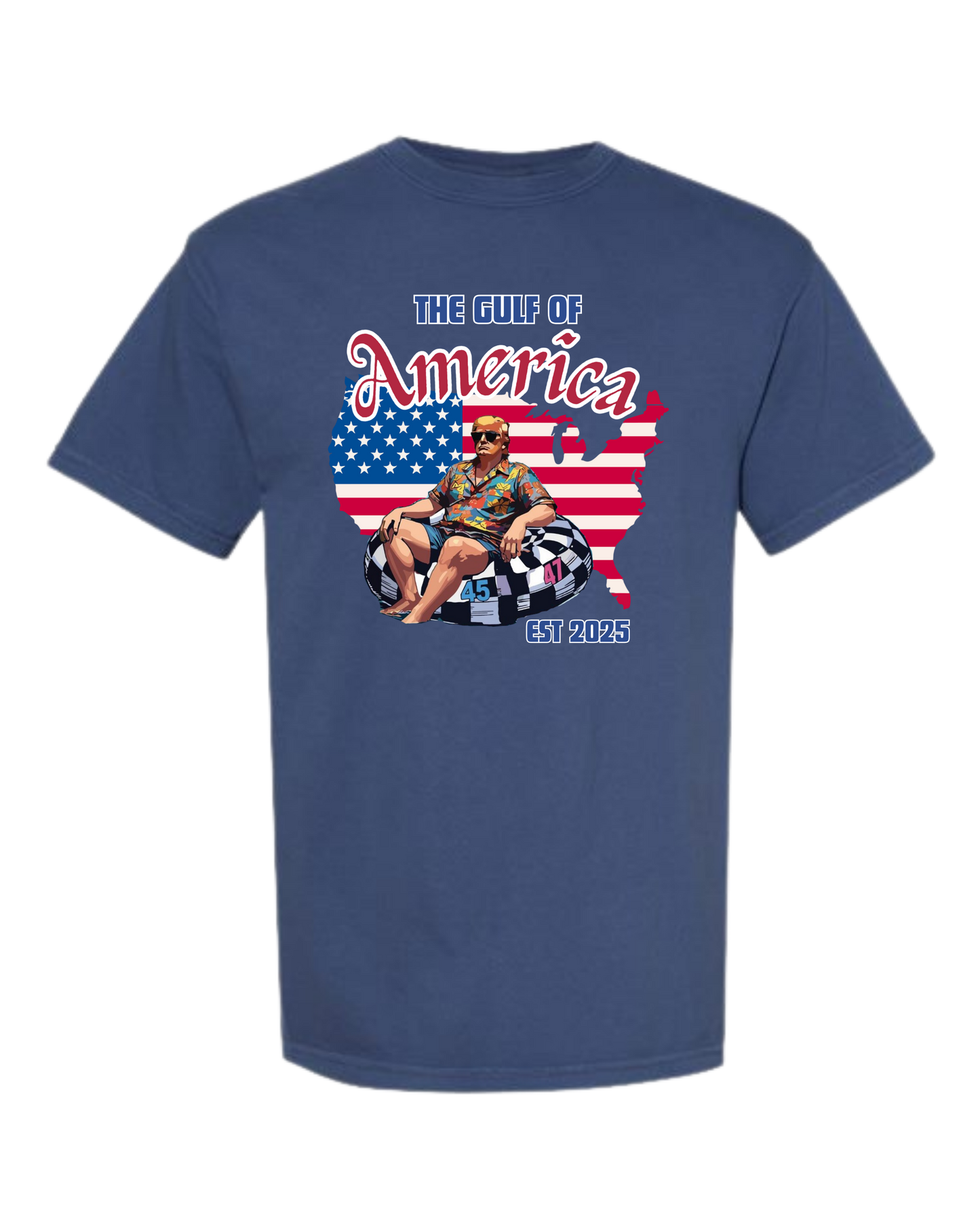 The Gulf of America - Comfort Colors - Heavyweight Unisex Tee - Blues