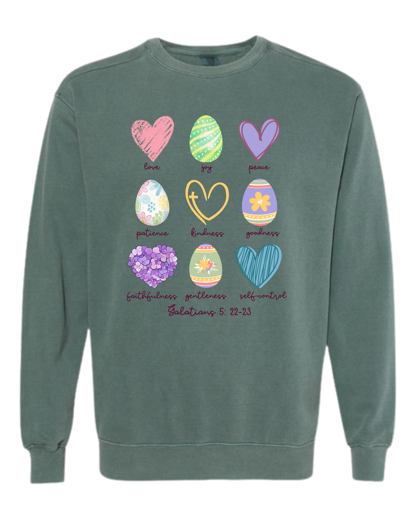 Galatians 5 - Easter - Comfort Colors - Sweatshirt - Blues