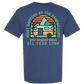 What Happens At The Campground - Comfort Colors - Heavyweight Unisex Tee - Blues