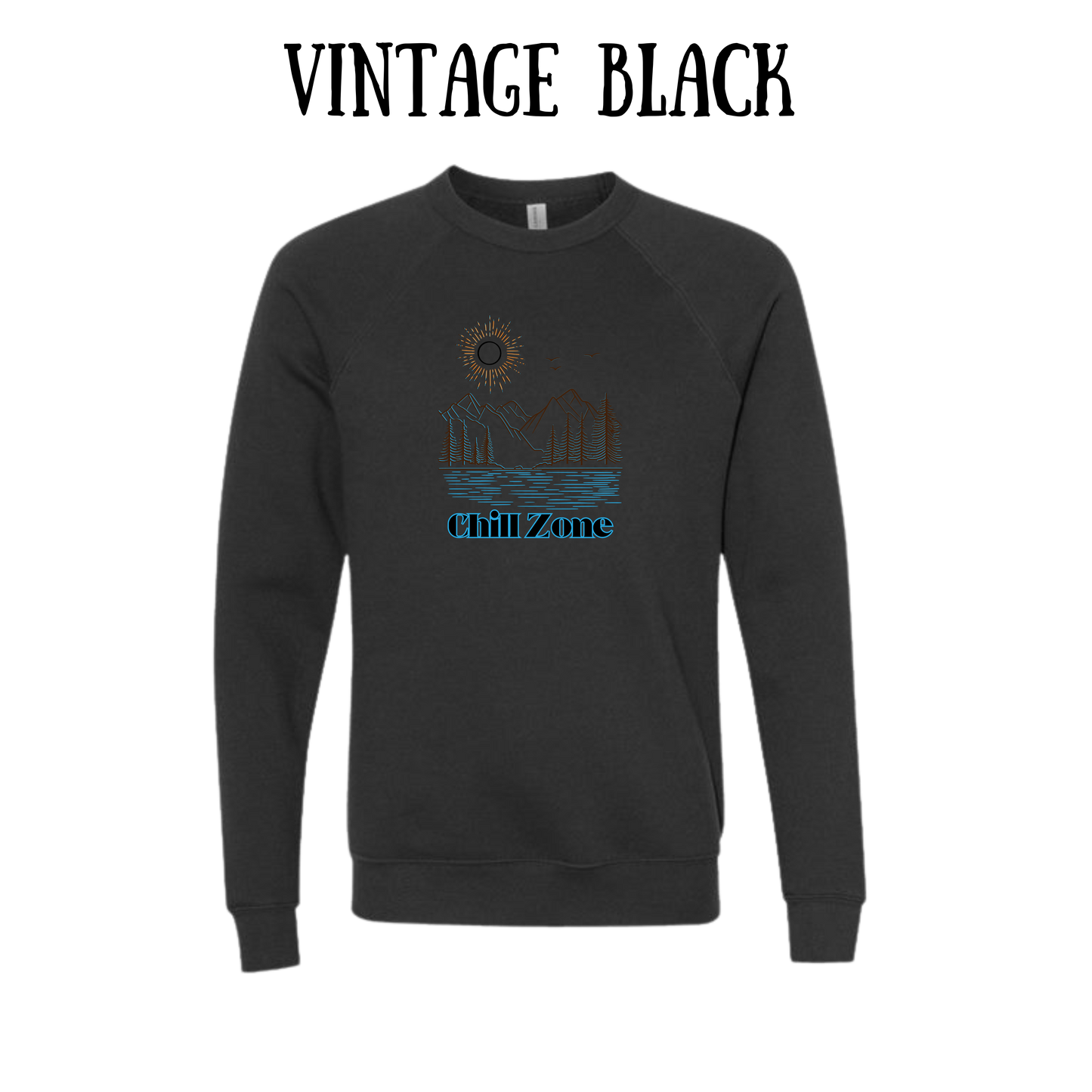 CP - Chill Zone - Sponge Fleece Raglan Sweatshirt - Greens, Neutrals