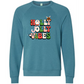 Holly Jolly Vibes - Sponge Fleece Raglan Sweatshirt - Blues, Purples