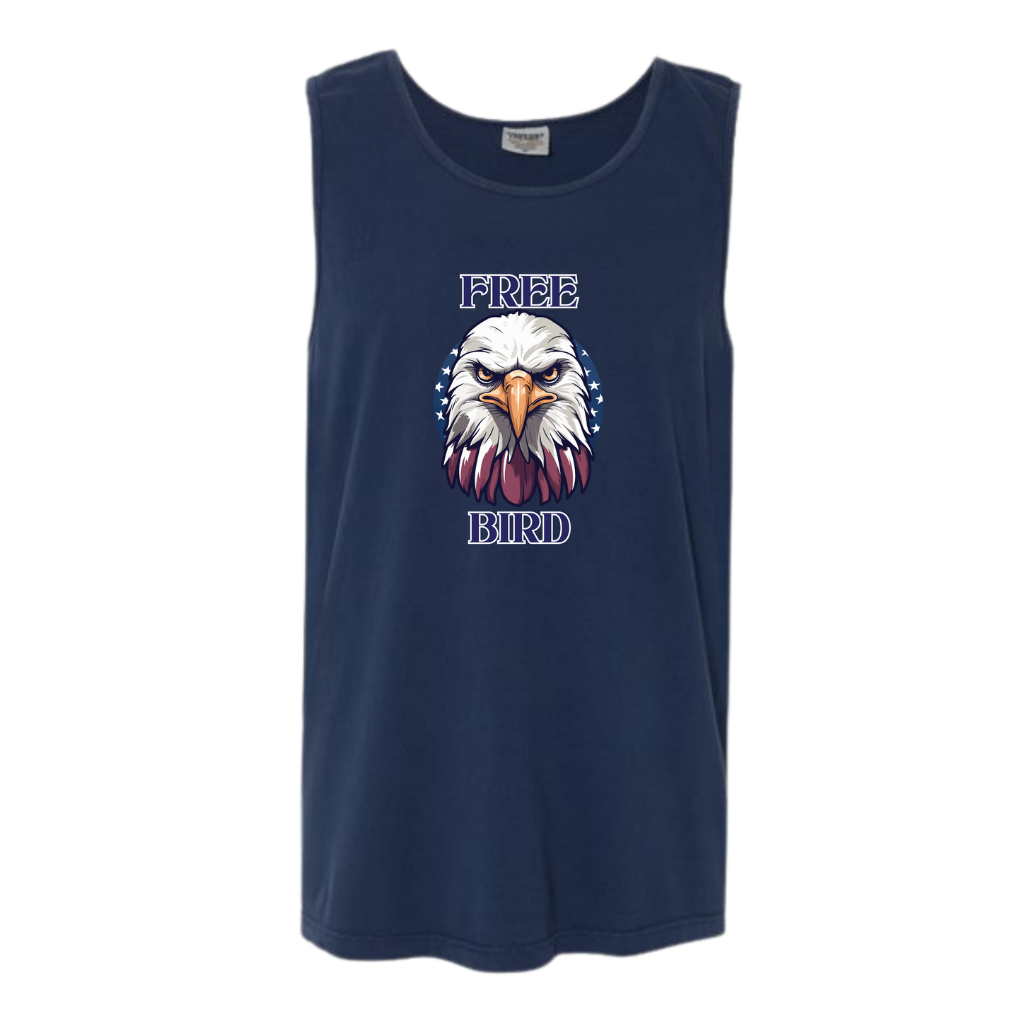 Free Bird - Comfort Colors - Unisex Tank - Neutral Colors & Blues