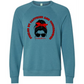 Football Moms Fueled By Caffeine and Touchdowns - Sponge Fleece Raglan Sweatshirt - Blues, Purples