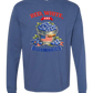 Red, White, And Blueberries - Comfort Colors - Heavyweight Long Sleeve Tee - Blues & Greens