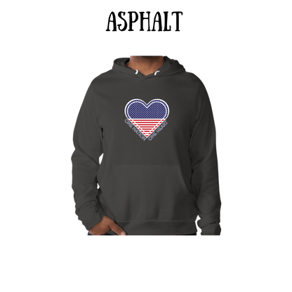PP - One Nation One Heart - Sponge Fleece Hoodie - Greens, Neutrals
