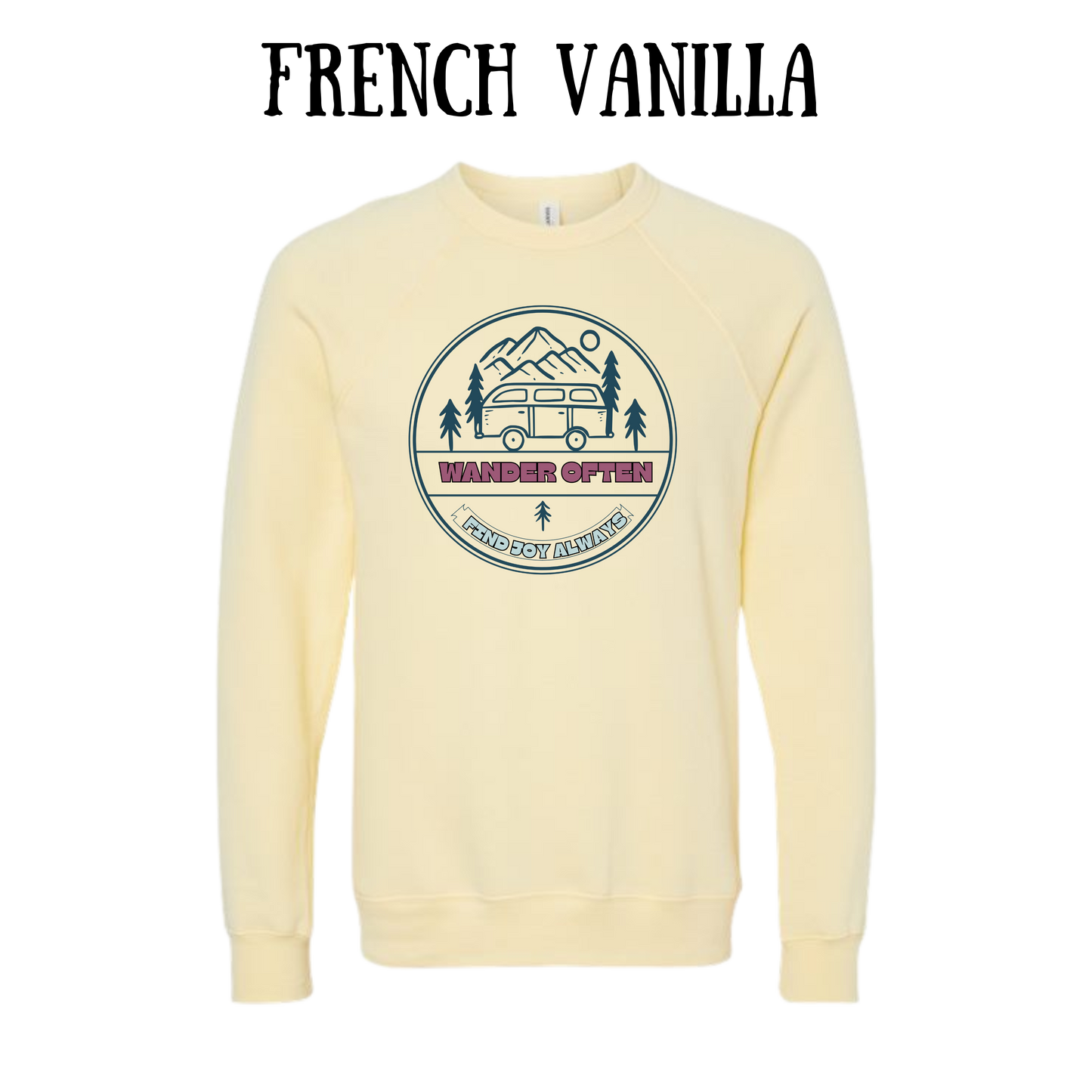 CP - Wander Often - Sponge Fleece Raglan Sweatshirt - Assorted Colors