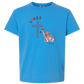 Loves Jesus & America too - Comfort Colors - Heavyweight Youth Tee - Neutral Colors & Blues