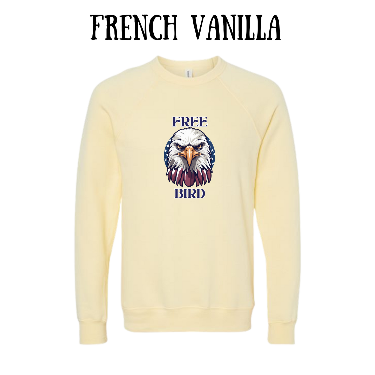 PP - Free Bird - Sponge Fleece Raglan Sweatshirt - Assorted Colors