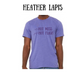 not a hot mess just a hot flash - unisex tee - pinks, purples, neutrals