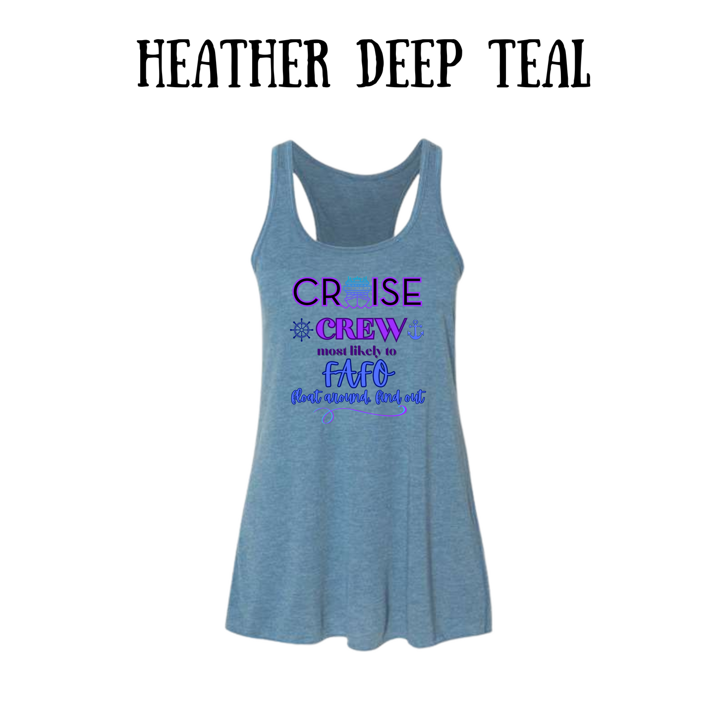 VP - Cruise Crew FAFO - Women's Flowy Racerback Tank