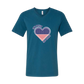 One Nation One Heart - Bella+Canvas - Unisex V-Neck - Assorted Colors