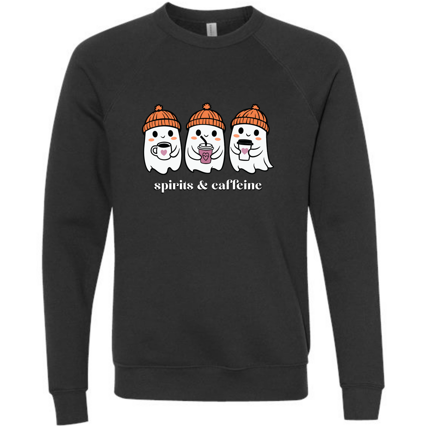 HP - Spirits & Caffeine - Sponge Fleece Raglan Sweatshirt - Greens, Neutrals