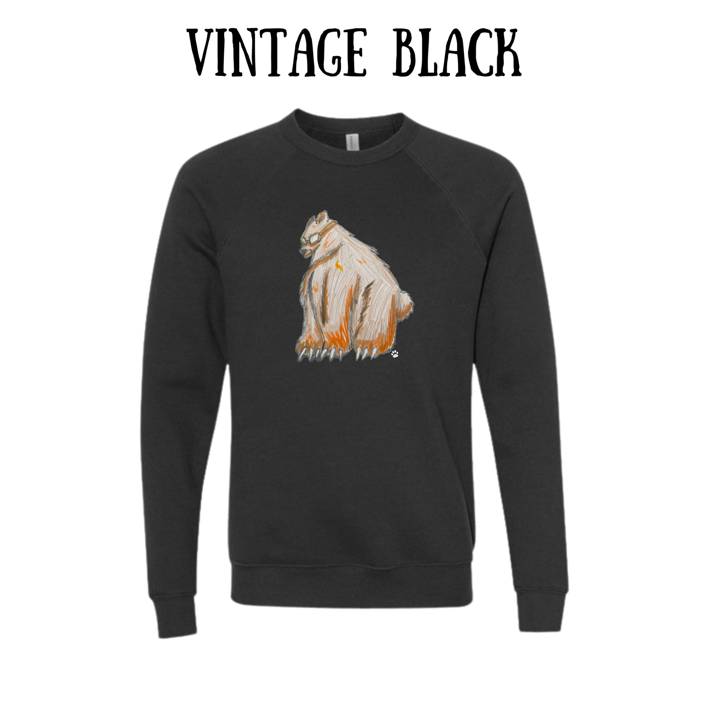 AC - Muscle Bear - Sponge Fleece Raglan Sweatshirt - Greens, Neutrals